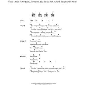 James Runaground Musik Noten - Guitar Chords/Lyrics - 107459-0