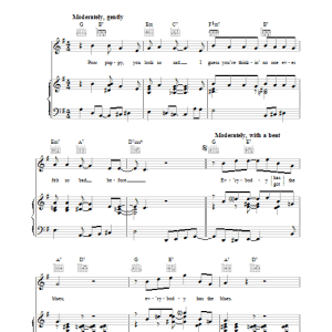 James Taylor Everybody Has The Blues Musik Noten - Piano, Vocal & Guitar Chords - 36649-0