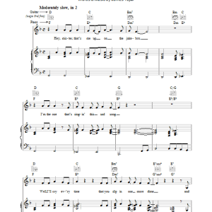 James Taylor Hey Mister That's Me Up On The Jukebox Musik Noten - Piano, Vocal & Guitar Chords - 36623-0