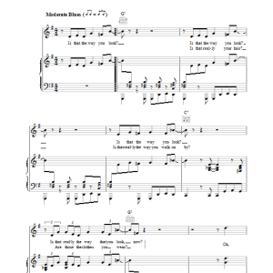James Taylor Is That The Way You Look Musik Noten - Piano, Vocal & Guitar Chords - 36631-0