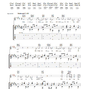 James Taylor Long Ago And Far Away Musik Noten - Guitar Tab - 36607-0