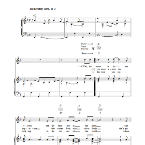 James Taylor Sarah Maria Musik Noten - Piano, Vocal & Guitar Chords - 36654-0