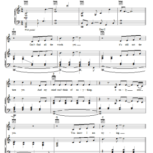 Jamie Cullum Grace Is Gone Musik Noten - Piano, Vocal & Guitar Chords - 76283-0