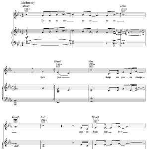 Jamie Cullum Next Year, Baby Musik Noten - Piano, Vocal & Guitar Chords - 30021-0