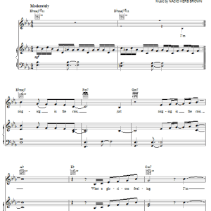 Jamie Cullum Singin' In The Rain Musik Noten - Piano, Vocal & Guitar Chords - 30027-0