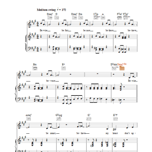 Jamie Cullum Too Close For Comfort Musik Noten - Piano, Vocal & Guitar Chords - 27029-0