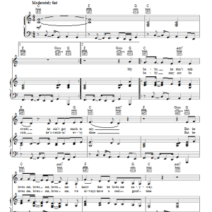 Jana Kramer Let's Hear It For The Boy Musik Noten - Piano, Vocal & Guitar Chords - 86975-0