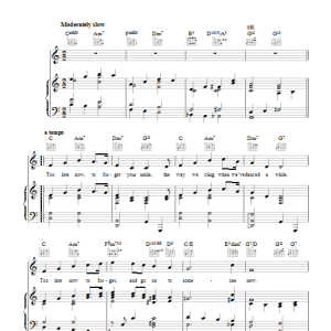 Jane Powell Too Late Now Musik Noten - Piano, Vocal & Guitar Chords - 43224-0