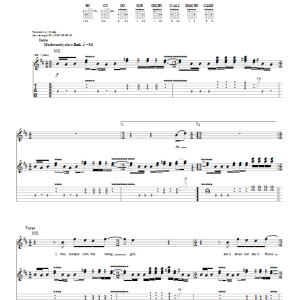 Jane's Addiction Wrong Girl Musik Noten - Guitar Tab - 26876-0