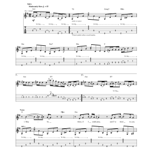 Janis Joplin Maybe Musik Noten - Guitar Tab - 167701-0