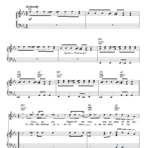 Jason Aldean Johnny Cash Musik Noten - Piano, Vocal & Guitar Chords - 99723-0