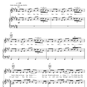 Jason Derulo Kiss The Sky Musik Noten - Piano, Vocal & Guitar Chords - 123882-0