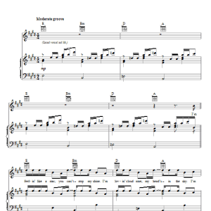 Jason Derulo Ridin' Solo Musik Noten - Piano, Vocal & Guitar Chords - 75978-0