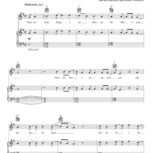 Jason Mraz 3 Things Musik Noten - Piano, Vocal & Guitar Chords - 155101-0