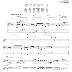 Jason Mraz I'll Do Anything Musik Noten - Guitar Tab - 51455-0