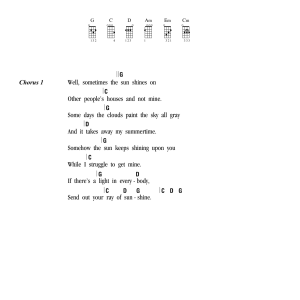 Jason Mraz Sunshine Song Musik Noten - Ukulele Chords/Lyrics - 162890-0