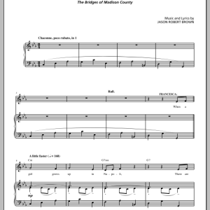 Jason Robert Brown Almost Real (from The Bridges of Madison County) Musik Noten - Piano & Vocal - 155689-0