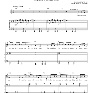 Jason Robert Brown Always Better (from The Bridges of Madison County) Musik Noten - Piano & Vocal - 155692-0