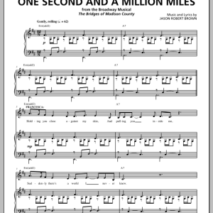 Jason Robert Brown Before And After You / One Second And A Million Miles (from The Bridges of Madison County) Musik Noten - Piano & Vocal - 155722-0