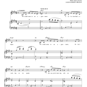 Jason Robert Brown Come To An Agreement (from Honeymoon in Vegas) Musik Noten - Piano & Vocal - 161230-0