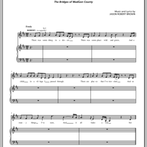 Jason Robert Brown It All Fades Away (from The Bridges of Madison County) Musik Noten - Piano & Vocal - 155691-0
