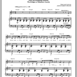 Jason Robert Brown Look At Me (from The Bridges of Madison County) Musik Noten - Piano & Vocal - 155593-0