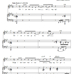 Jason Robert Brown Moving Too Fast (from The Last 5 Years) Musik Noten - Piano, Vocal & Guitar Chords - 72264-0
