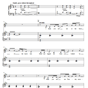 Jason Robert Brown My Name Is Archie Musik Noten - Piano & Vocal - 77779-0