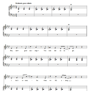 Jason Robert Brown Nobody Needs To Know (from The Last 5 Years) Musik Noten - Piano, Vocal & Guitar Chords - 72256-0