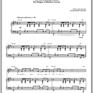 Jason Robert Brown Something From A Dream (from The Bridges of Madison County) Musik Noten - Piano & Vocal - 155594-0