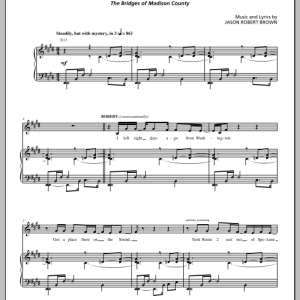 Jason Robert Brown Temporarily Lost (from The Bridges of Madison County) Musik Noten - Piano & Vocal - 155727-0