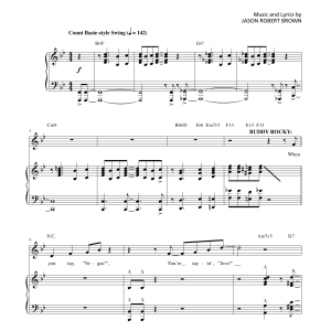 Jason Robert Brown When You Say Vegas (from Honeymoon in Vegas) Musik Noten - Piano & Vocal - 159436-0