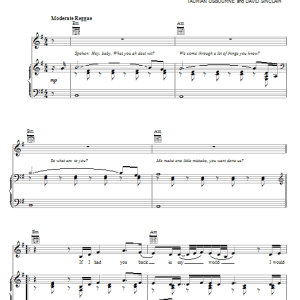 Jazmine Sullivan Need U Bad Musik Noten - Piano, Vocal & Guitar Chords - 71606-0
