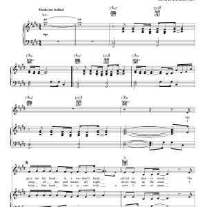 J.D. Souther The Border Guard Musik Noten - Piano, Vocal & Guitar Chords - 169948-0