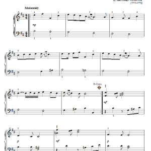Jean-Joseph Mondonville Sonata No. 4, II. Aria Musik Noten - Easy Piano - 63136-0
