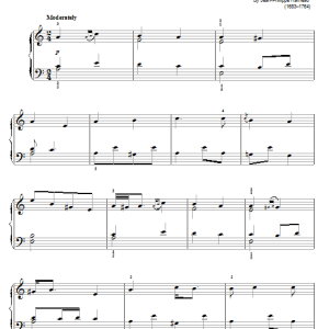 Jean-Philippe Rameau Gavotte Musik Noten - Easy Piano - 63124-0