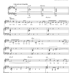 Jeanine Tesori Last Time I Came To Memphis Musik Noten - Piano & Vocal - 158386-0