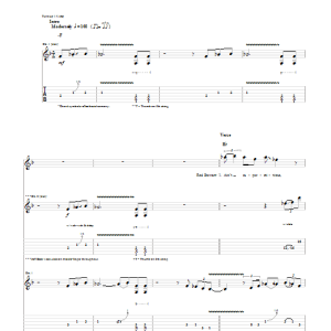 Jeff Beck I Ain't Superstitious Musik Noten - Guitar Chords/Lyrics - 84178-0