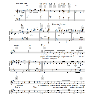 Jeff Buckley Lover, You Should've Come Over Musik Noten - Piano, Vocal & Guitar Chords - 33441-0