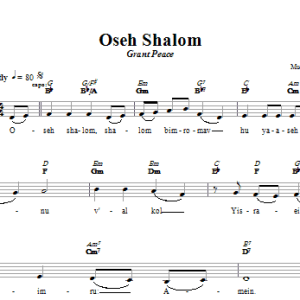 Jeff Klepper Oseh Shalom (Grant Peace) Musik Noten - Lead Sheet / Fake Book - 66612-0