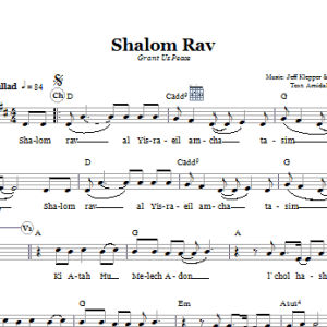 Jeff Klepper Shalom Rav (Grant Us Peace) Musik Noten - Lead Sheet / Fake Book - 66256-0
