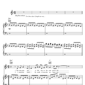 Jeff Wayne Forever Autumn (from War Of The Worlds) Musik Noten - Piano, Vocal & Guitar Chords - 47030-0