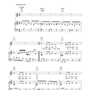 Jem Come On Closer Musik Noten - Piano, Vocal & Guitar Chords - 31918-0