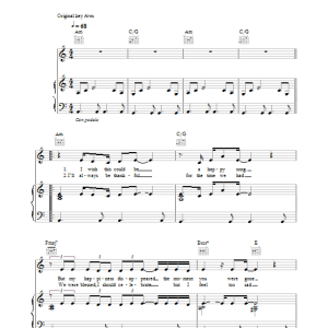 Jem Missing You Musik Noten - Piano, Vocal & Guitar Chords - 31922-0