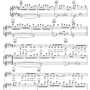 Jennifer Hudson If This Isn't Love Musik Noten - Piano, Vocal & Guitar Chords - 46560-0