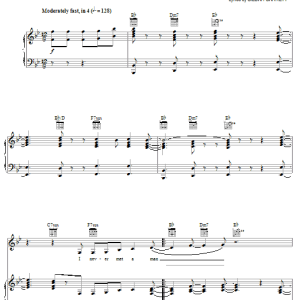 Jennifer Hudson Love You I Do Musik Noten - Piano, Vocal & Guitar Chords - 57911-0