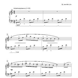 Jennifer Linn Footprints In The Snow Musik Noten - Educational Piano - 78080-0