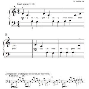 Jennifer Linn Pretty Kitty Musik Noten - Educational Piano - 151435-0