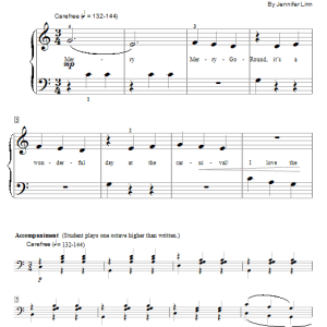 Jennifer Linn The Merry Merry-Go-Round Musik Noten - Educational Piano - 50991-0
