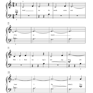 Jennifer Linn Tired Turtle Musik Noten - Educational Piano - 159810-0